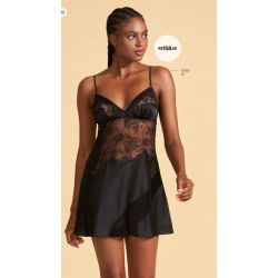 Recco | Camisola de Charmeuse Prime e Tule Botânica