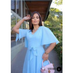 Montaria | Vestido Núbia Azul