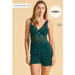 Recco | Babydoll de Microfibra Verde Esmeralda