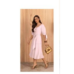 Imperio By Titanium | Chemise Viscolinho Rosa