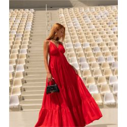 Madri Belle | Vestido Longo Lidiana Vermelho