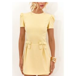 Lily Belle | MAcacão em Tricoline Amarelo Manteiga