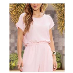 Imperio By Titanium | Blusa com Elátano Rosa