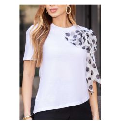 Imperio By Titanium | T-shirt Assimétrica com Laço Póa