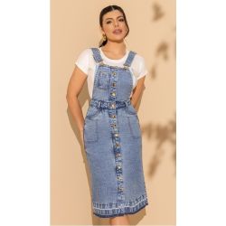 Imperio By Titanium | Jardineira Jeans Reta