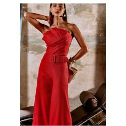 Lily Belle | Conjunto em Linen Washed Vermelho