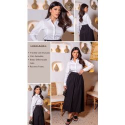 Dumene | Camisa Básica Tricoline Branco