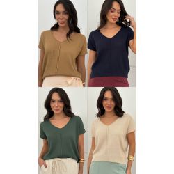 Maria Dubox | Blusa tricô ponto de arroz