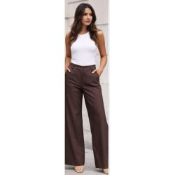 Weekend | Calça Pantalona Chocolate