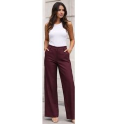 Weekend | Calça Pantalona Marsala