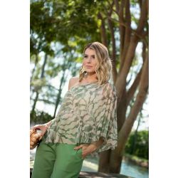 Studio Guapo | Blusa em Tule Poliamida Estampada