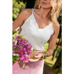 Studio Guapo | Blusa em Alfaiataria Crepe Branco