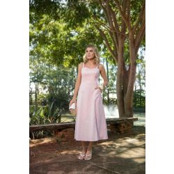 Studio Guapo | Vestido em Tricoline de Algodão Rosa