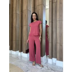 Maria Dubox | Conjunto de calça Napoli Rosa 