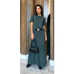 Maria Dubox | Conjunto de saia Violeta verde