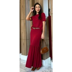 Maria Dubox | Conjunto de saia Violeta vermelho