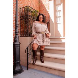 Bella Curves | Vestido Isabela Beje