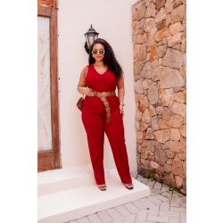 Bella Curves | Macacão Vermelho