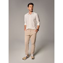 KDU | Calça Casual Masc slim Camel