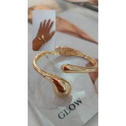 Glow | Bracelete Dourado Levemente Curvadinha