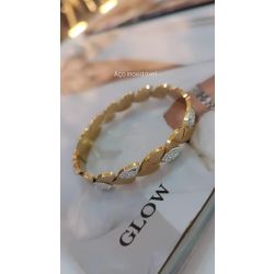 Glow | Bracelete Aço Inoxidável Com Strass