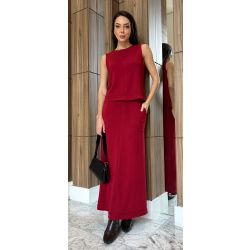 Maria Dubox | Conjunto de saia Trevo vermelho