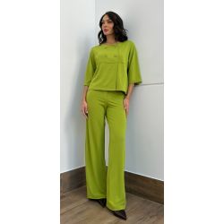 Maria Dubox | Conjunto de calça Pitanga verde