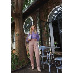 Vanessa Ferraz | Blusa Manga Raglan estampado Lilas