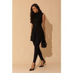 Flor da Moda | Blusa Alongada Preto