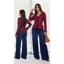 La Portt | Calça Wide Leg Jeans