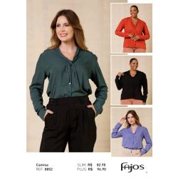 Fajos | Camisa Lisa com laço