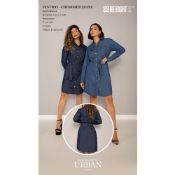 BE EIGHT | Vestido - Chemisier Jeans