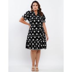 Dona Charme | Vestido curto poliviscose