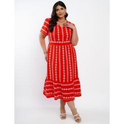 Dona Charme | Vestido Midi de Algodão