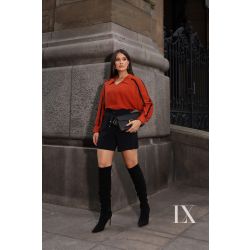 Luxo | Conjunto shorts e blusa Amarelo e Preto