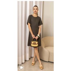 Imperio By Titanium | Vestido T-Shirt Dress Verde Musgo