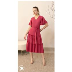 Imperio By Titanium | Vestido 3 Marias de Tecido Plano Pink