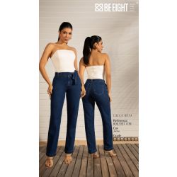 BE EIGHT | Calça Reta Jeans Escuro