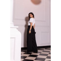 Flor da Moda | Calça Pantalona Cós Cinto