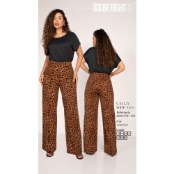 BE EIGHT | Calça Wide Leg Marrom