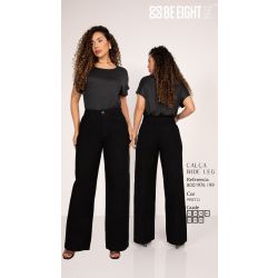 BE EIGHT | Calça Wide Leg Preto