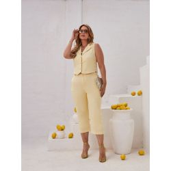 Savannah | Calça Capri Luna Amarelo
