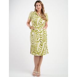 Dona Charme | Vestido Midi Alfaiataria Verde Claro