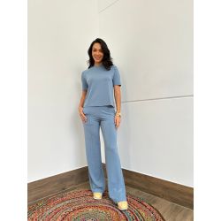 Maria Dubox | Conjunto de calça Serena azul