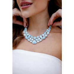 Jaqueline Bueno | Colar Prata Larimar