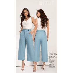 BE EIGHT | Calça Fem Pantacourt Azul Caribe