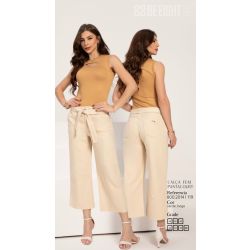 BE EIGHT | Calça Fem Pantacourt Bege