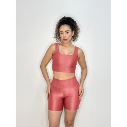 Karicia | Conjunto Shorts/ Top Fitnes Rosé