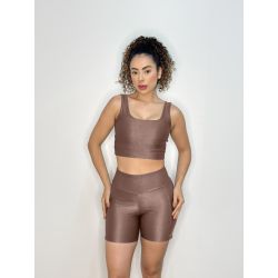 Karicia | Conjunto Shorts/ Top Fitnes Bronze