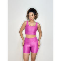 Karicia | Conjunto Shorts/ Top Fitnes Rosa